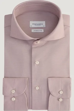 Profuomo Japanese Knitted Overhemd Katoenmix (Maat 38)