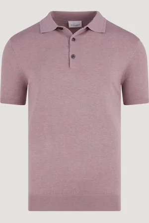 Profuomo Luxury Basic Polo Tencel/katoen/zijde (Maat S)