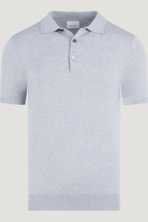 Profuomo Luxury Basic Polo Tencel/katoen/zijde (Maat S)