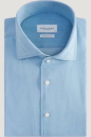 Profuomo One Piece Denim Overhemd Katoen (Maat 37)