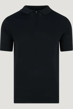 SOCI3TY Tech Knit Polo Met Rits Viscose/nylon (Maat L)
