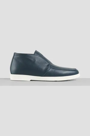 FABIANO RICCI Halfhoge Instapper Leer/shearling Groen (Maat 40)