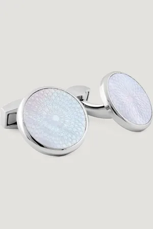 Tateossian Manchetknopen Zilver Staal (Maat Één Maat)