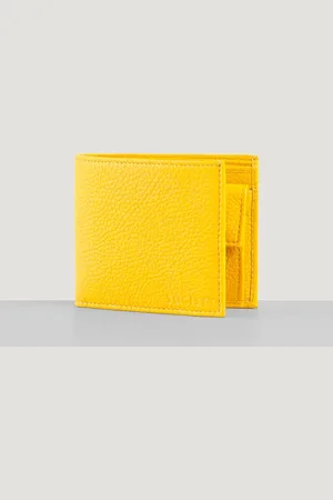 SOCI3TY Portemonnee Kalfsleer Yellow (Maat Één Maat)