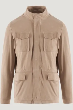 SOCI3TY Field Jacket Suède Beige (Maat 46)