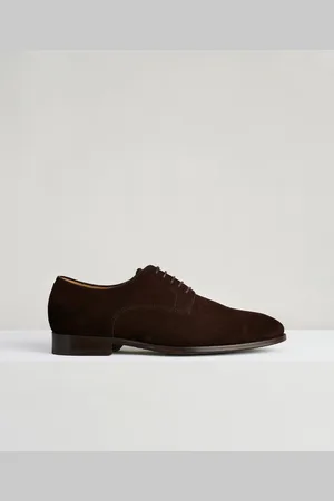 SOCI3TY Plain Toe Derby Veterschoen Kalfssuède (Maat 39)