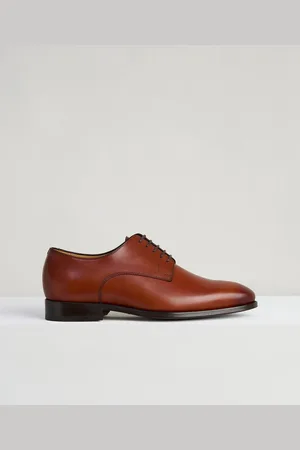 SOCI3TY Plain Toe Derby Veterschoen Kalfsleer (Maat 39)