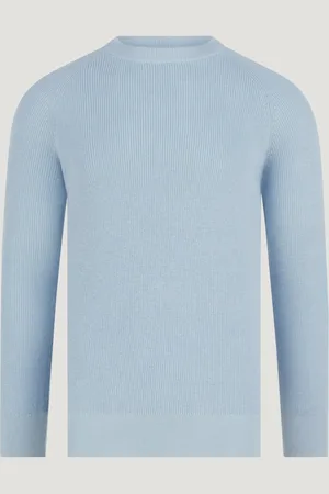 SOCI3TY Fisherman Ribbed Trui Crewneck Katoen Linnen (Maat L)