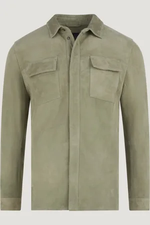 SOCI3TY Overshirt Suède Bamboe (Maat L)