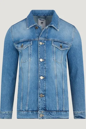 PT Torino Denim Jacket Katoen Middenblauw (Maat 48)