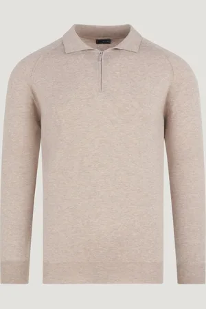SOCI3TY Long Sleeve Raglan Zip Polo Katoen (Maat L)