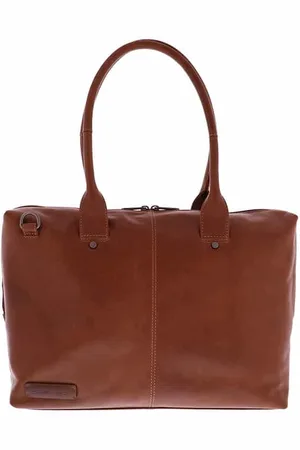 Plevier Laptoptas Dames Bruin - Leer