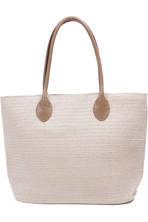 Monnq Handtas Dames Beige - Stro