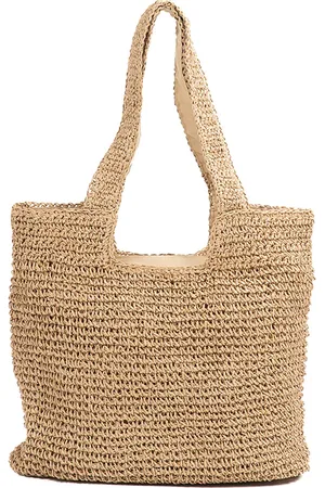 Monnq Handtas Dames Beige - Stro