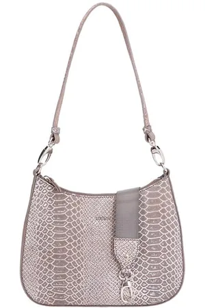 LOULOU Schoudertas Dames Print - Leer