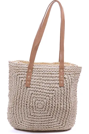 Monnq Handtas Dames Beige - Stro