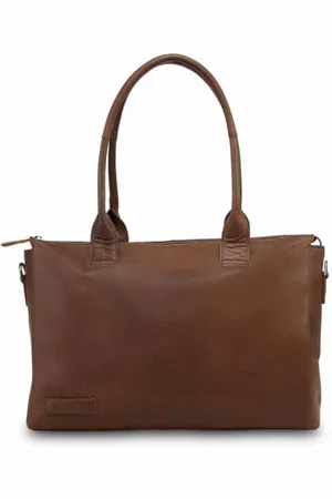 Plevier Laptoptas Dames Bruin - Leer