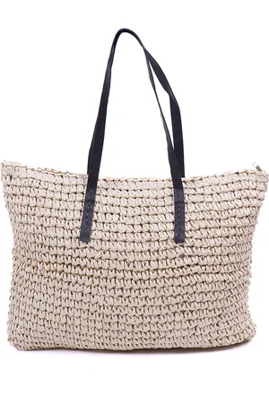 Monnq Handtas Dames Beige - Stro