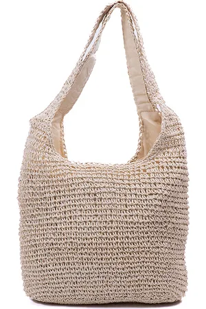 Monnq Handtas Dames Beige - Stro