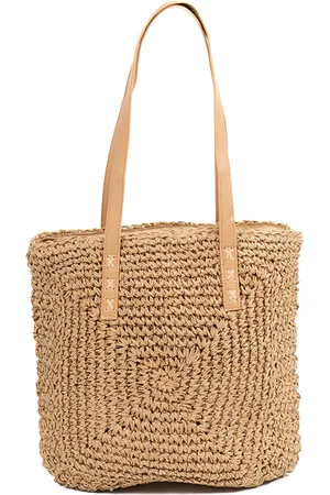 Monnq Handtas Dames Bruin - Stro