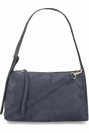 Fred de la Bretoniere Fred de La Bretoniere Shoulderbag Nubuck Leather Dark Blue