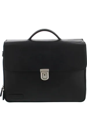 Plevier Laptoptas Heren Zwart - Leer
