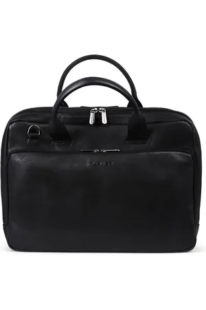 Plevier Laptoptas Heren Zwart - Leer