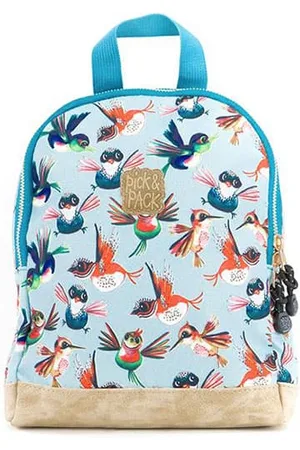 Pick & Pack Pick & Pack Birds Backpack XS Dusty Blue