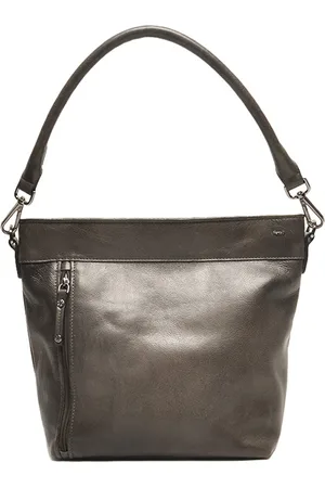 Berba Crossbodytas Dames Grijs - Leer