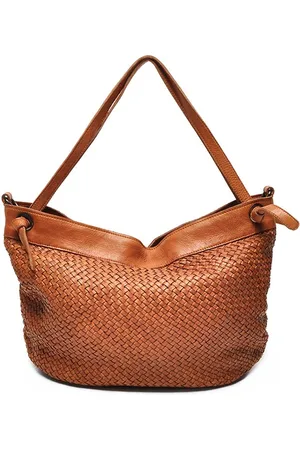 Berba Handtas Dames Cognac - Leer
