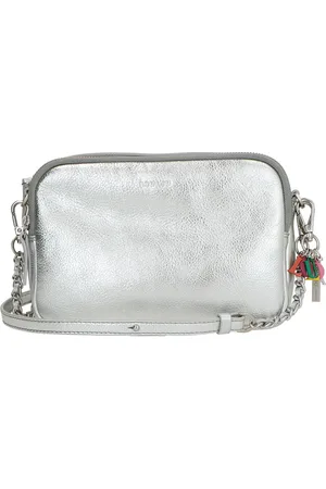 LOULOU Crossbodytas Dames Zilver - Leer