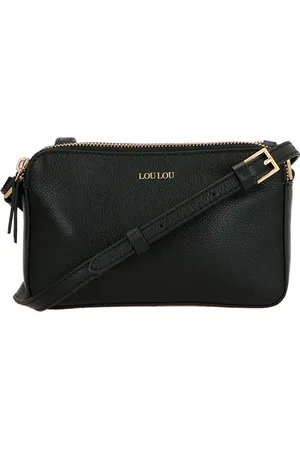 LOULOU Crossbodytas Dames Zwart - Leer