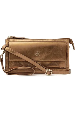 dR Amsterdam Schoudertas / Clutch Assorted Leather Gold