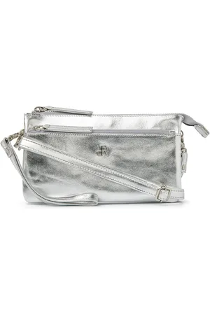 dR Amsterdam Schoudertas / Clutch Assorted Leather Silver
