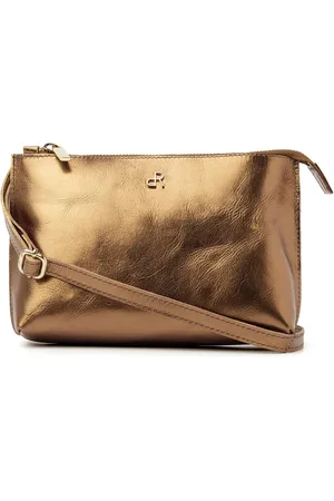 dR Amsterdam Schoudertas Assorted Leather Gold