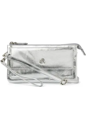 dR Amsterdam Schoudertas / Clutch Assorted Leather Silver