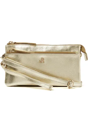 dR Amsterdam Schoudertas / Clutch Assorted Leather Light Gold