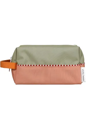 Sticky Lemon Toiletry bag | wonders | colourblocking | shark grey + coral pink