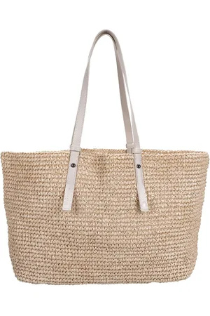 Monk Kami straw bag | stone