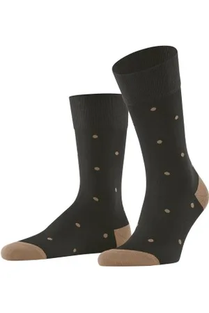 Falke Falke Sokken Dot Socks Bruin katoen Maat 39/42 Heren