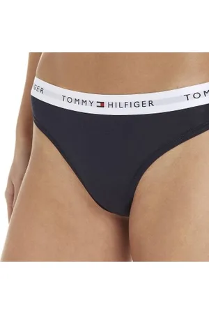 Tommy Hilfiger LOGO Waistband Thong Donkerblauw X-Small Dames