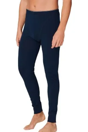 Schiesser 95-5 Organic Cotton Long Johns Donkerblauw ecologisch katoen Small Heren