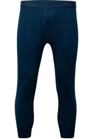 Dovre Three Quarter Long Johns Donkerblauw katoen Small Heren
