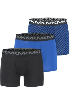 Michael Kors Herenslips 3P Strecth Factor Boxer Brief Blauw katoen Small Heren