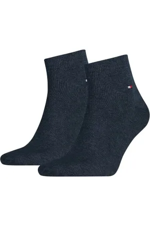 Tommy Hilfiger Tommy Hilfiger Sokken 2P Men Quarter Sock Blauw Maat 39/42 Heren