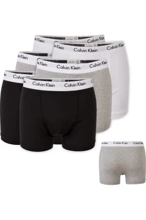 Calvin Klein Herenslips 6P Cotton Stretch Trunks Versch. kleure katoen Small Heren