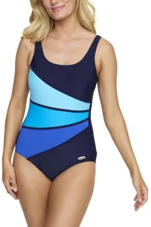 Damella Laura Chlorine Resistant Swimsuit Marine/Blauw 36 Dames