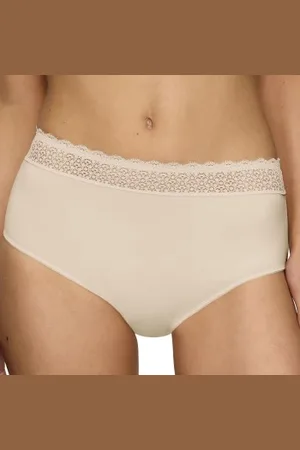 Triumph 2P Feel Of Modal Midi Knickers Crème modaal X-Small Dames