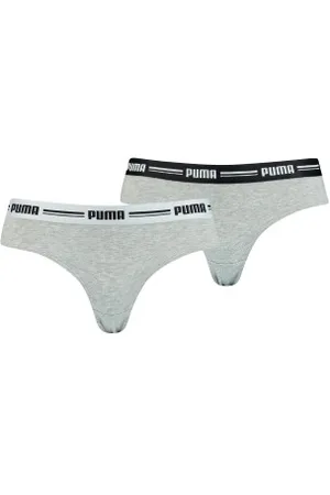 PUMA 2P Logo Waistband Brazilian Grijs X-Small Dames