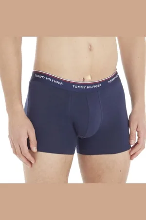 Tommy Hilfiger Herenslips 3P Stretch Trunk Premium Essentials Donkerblauw katoen Small Heren